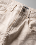 Ivory Drift Wide-Leg Jeans