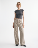 Sandstone Utility Wide-Leg Pants