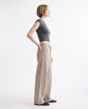 Sandstone Utility Wide-Leg Pants