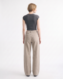 Sandstone Utility Wide-Leg Pants