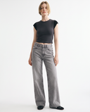 Vintage Grey Wide-Leg Jeans