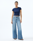 Light Blue Wide-Leg Jeans