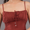 Cinnamon Smocked Dress Rust