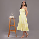 Cinnamon Smocked Dress Rust