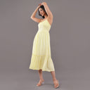 Cinnamon Smocked Dress Rust