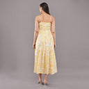 Sunbeam Pleated Midi Dress – Lemon Ivory