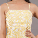 Sunbeam Pleated Midi Dress – Lemon Ivory