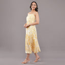 Sunbeam Pleated Midi Dress – Lemon Ivory