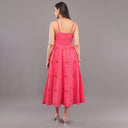 Rosé Chikankari Gauze Summer Dress – Pink Blossom