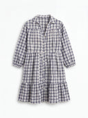 Check Seersucker Shirt Dress