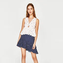 Polka Dot Peplum Top