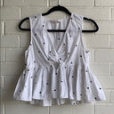 Polka Dot Peplum Top