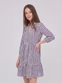 Check Dress - Red