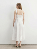 Cotton Denim Midi Dress