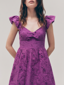 Flutter Gauze Dress - Purple