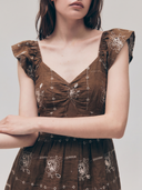 Flutter Gauze Dress - Purple