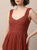Cotton Linen Midi Dress