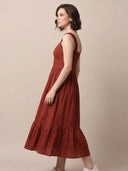 Cotton Linen Midi Dress