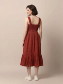 Cotton Linen Midi Dress