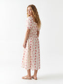 Paisley Midi Dress White