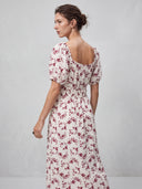 Paisley Midi Dress White