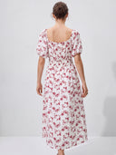 Paisley Midi Dress White
