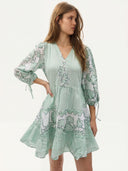 FELRIO Celeste Bloom Dress - Soft Sage Mint
