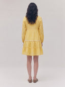 Line Tiered Dress – Yellow
