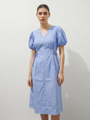 Glow Linen Midi Dress - Yellow
