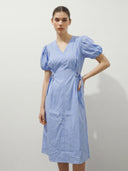 Glow Linen Midi Dress - Yellow