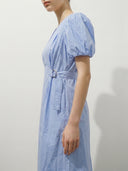 Glow Linen Midi Dress - Yellow