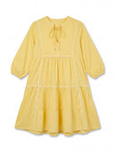 Line Tiered Dress – Yellow