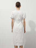 Glow Linen Midi Dress - Yellow