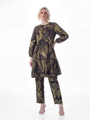 Tropical Flow Co-ord Set - Ivory Leaf