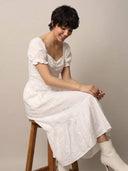 Sweetheart Dress - White
