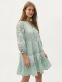 FELRIO Celeste Bloom Dress - Soft Sage Mint