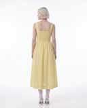 Butter Yellow Button Dress