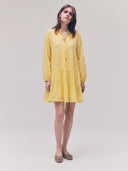 Line Tiered Dress – Yellow