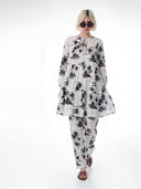 Tropical Flow Co-ord Set - Ivory Leaf