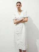 Glow Linen Midi Dress - Yellow